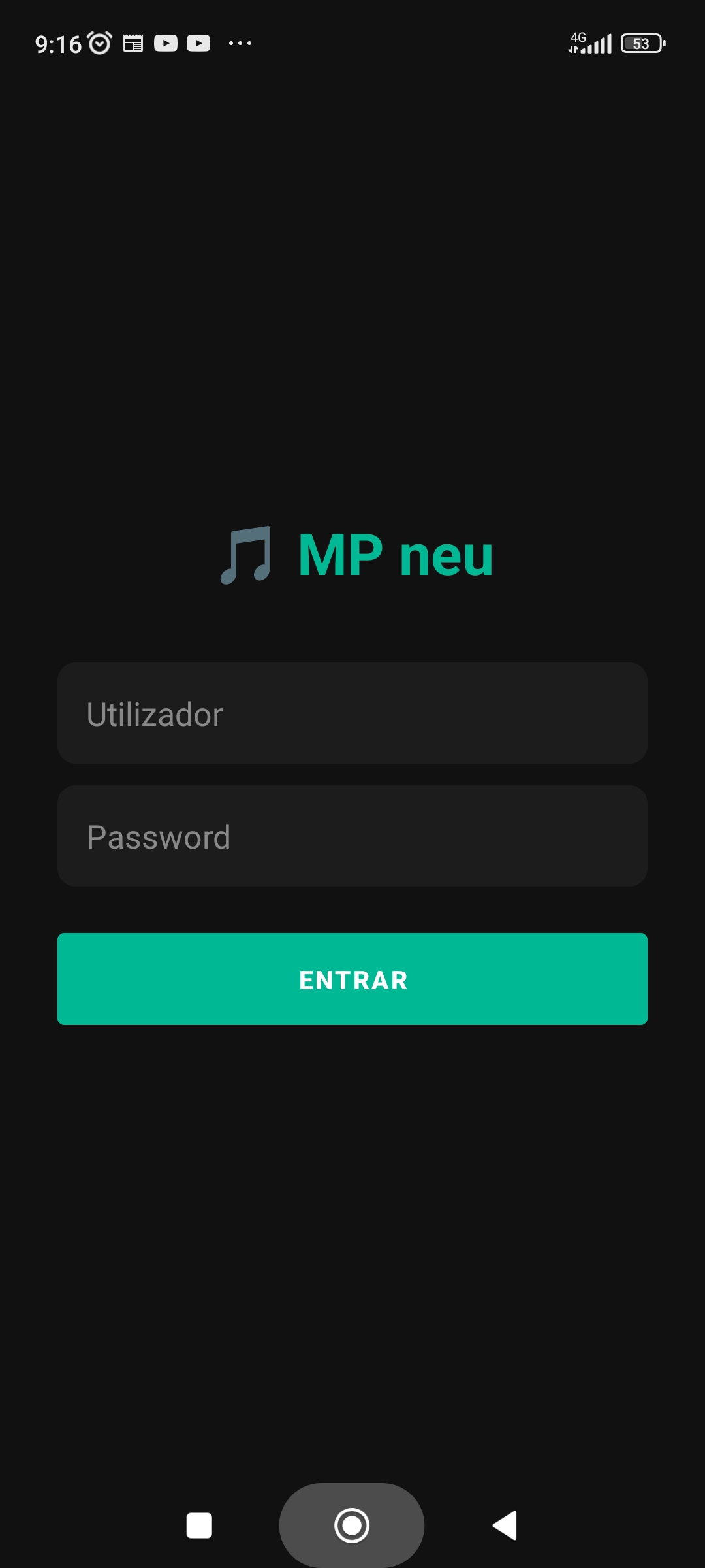 Captura de ecrã — MP neu