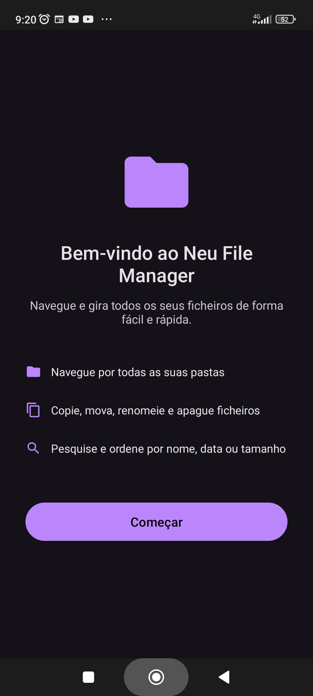 Captura de ecrã — Neu File Manager